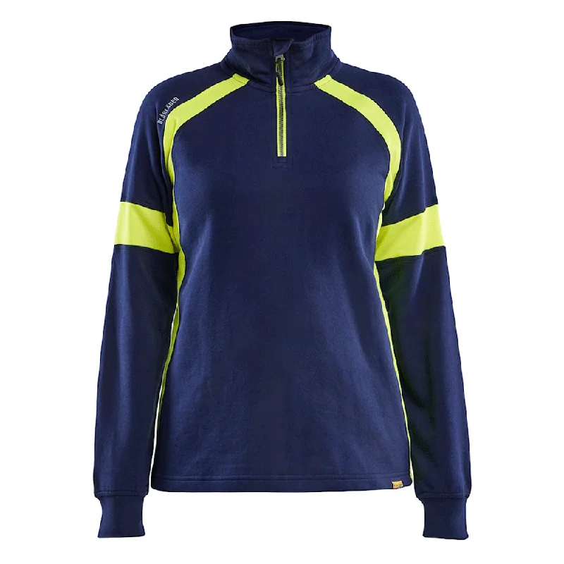 Blaklader 3566 Women's Hi-Vis Sweatshirt Hoodie with Sequins Glamorous Eye-catching