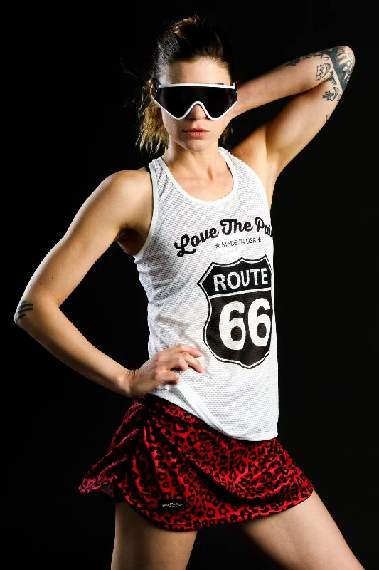 ROUTE66 Run Tank lace back tank