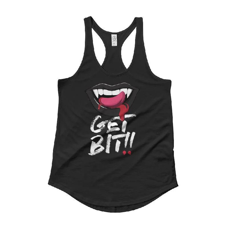 Get Bit!! Racerback Tank cold shoulder tank