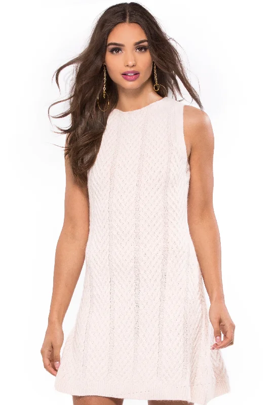 Turtleneck Sleeveless Knit Dress Tunics Timeless classic