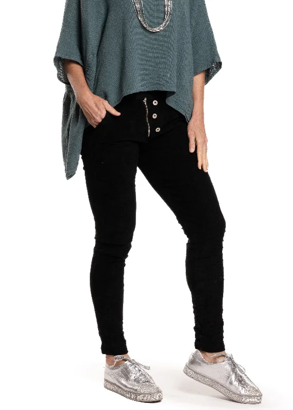 Rosabel Pant in Onyx Comfortable Fleece Pants