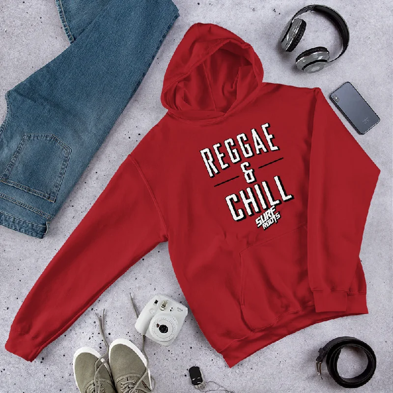 Reggae & Chill Hoodie Hoodie with Button Classic Timeless