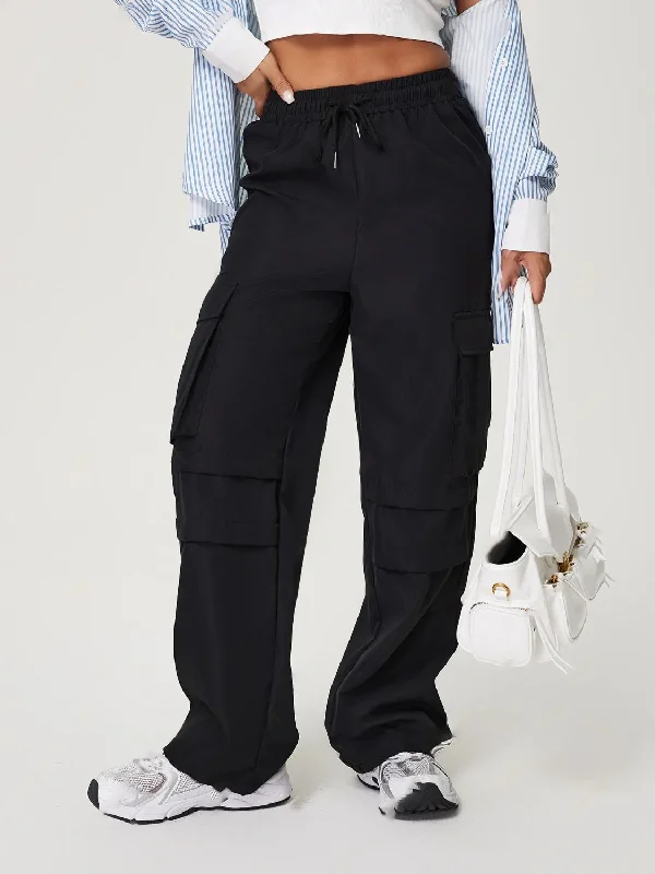 Hazel Blues® |  Drawstring Wide Leg Pants Slim Fit Casual Pants