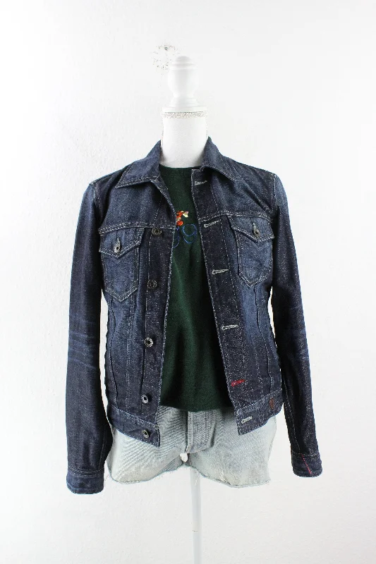 Vintage Guess Denim Jeans Jacket (S) Mesh Jacket Canvas Jacket Denim Jacket
