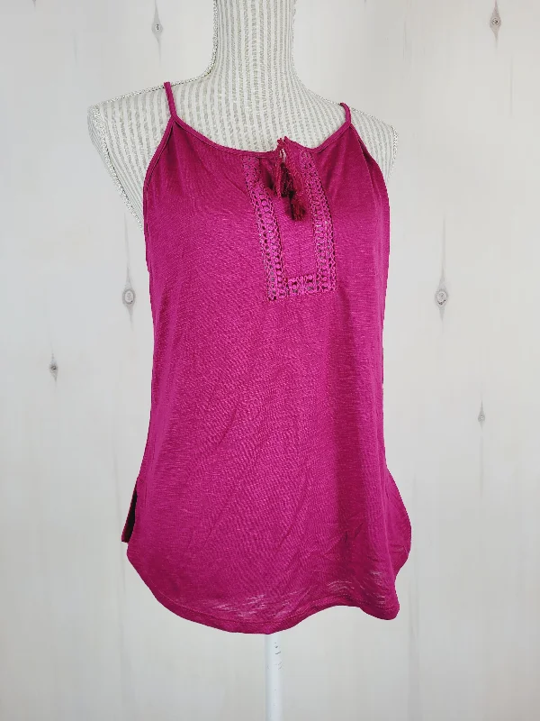 GEORGE MAROON SOFT TANK LADIES MEDIUM PRE-LOVED breathable tank top