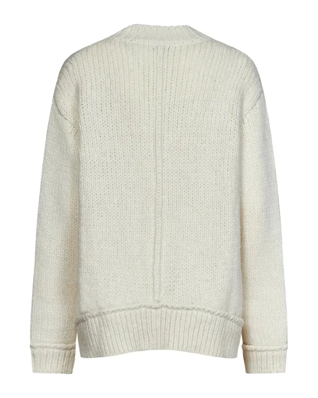 Tom Ford Womens Sweater In White Slim Fit Regular Fit Oversized