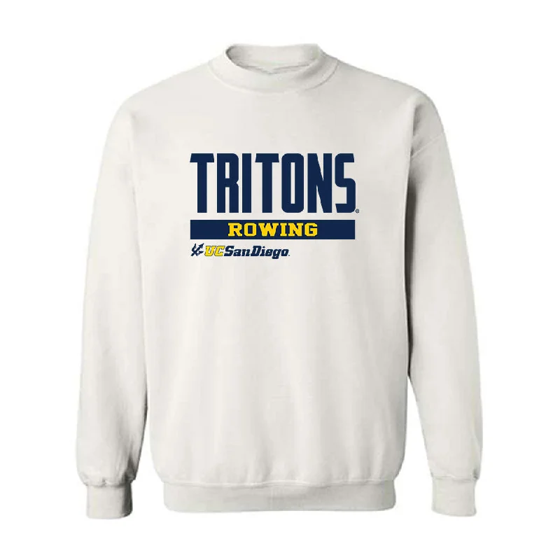 UCSD - NCAA Women's Rowing : Sae Ackerstein - Classic Fashion Shersey Crewneck Sweatshirt Hoodie with Exposed Zipper Edgy Industrial UCSD - NCAA Women's Rowing : Sae Ackerstein - Classic Fashion Shersey Crewneck Sweatshirt Hoodie with Exposed Zipper Edgy Industrial