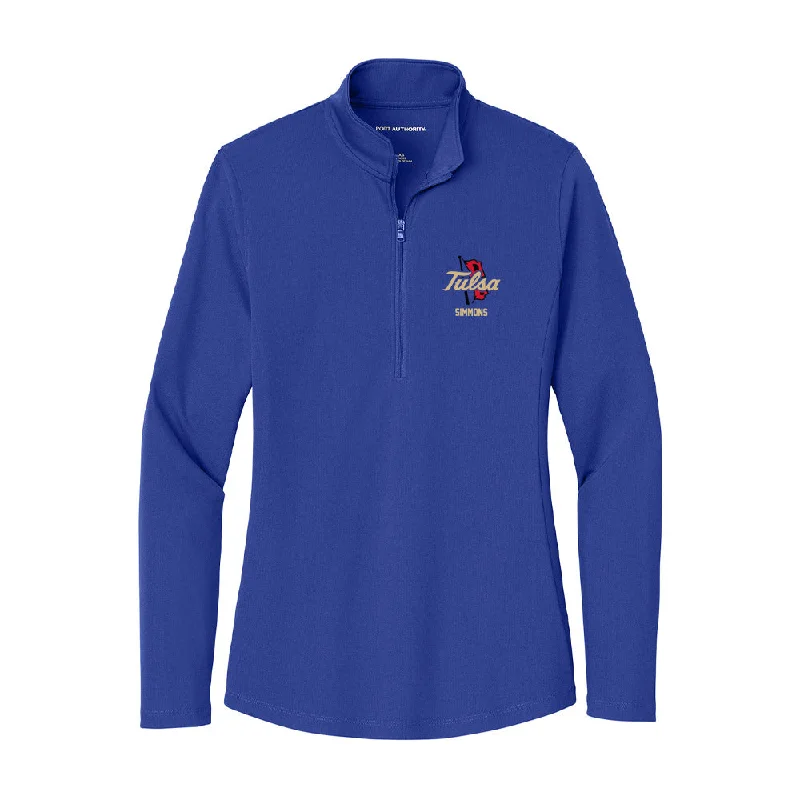 Tulsa - NCAA Women's Soccer : Kaylyn Simmons - Women's Lightweight Quarter Zip Jacket Lace Jacket Ribbed Jacket Sequined Jacket