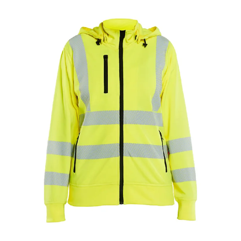 Blaklader 3574 Women's Hi-Vis Sweatshirt detachable hood Hoodie with Pocket Utility Practical Blaklader 3574 Women's Hi-Vis Sweatshirt detachable hood Hoodie with Pocket Utility Practical