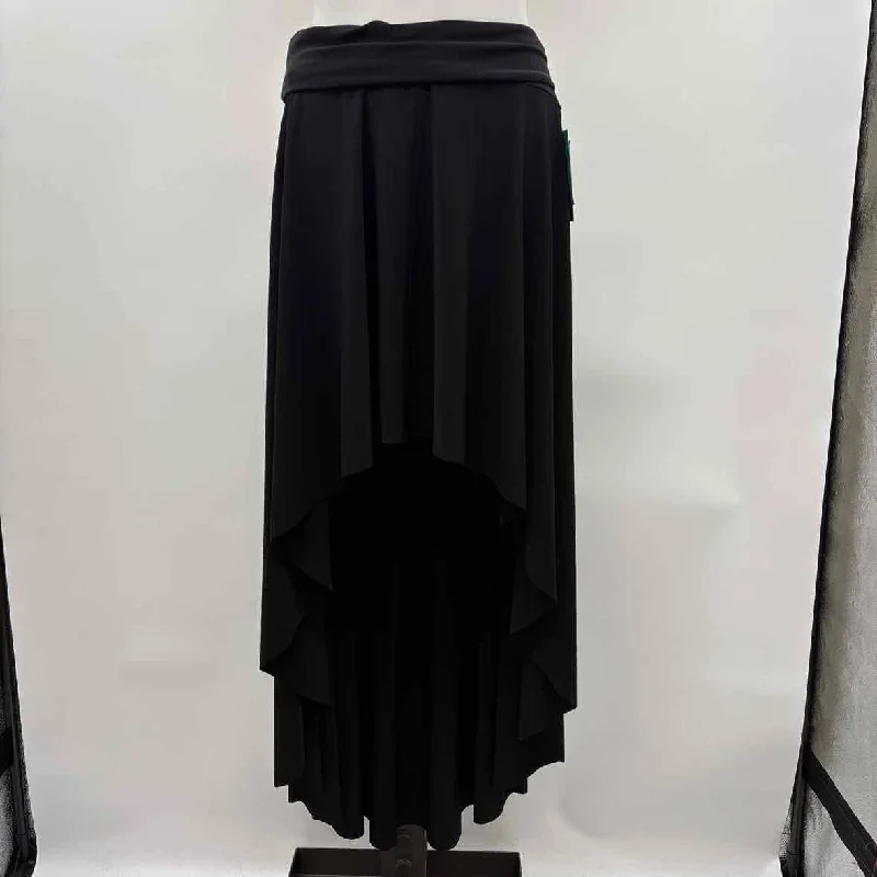Norma Kamali Women's Size S Black Solid Skirt pencil skirt chic