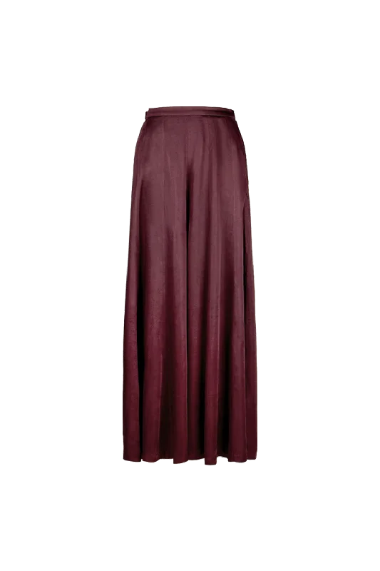 Soiree Pants in Burgundy Soft Stretch Leggings