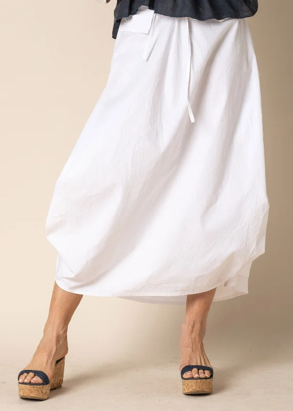 Ada Cotton Skirt in White cotton skirt soft