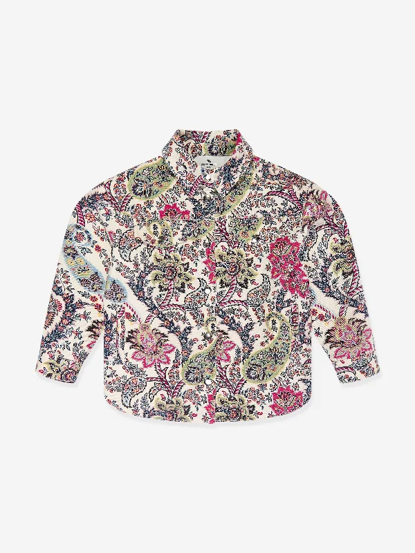 Etro Girls Floral Paisley Jacket in Multicolour Chenille Fabric Brocade Fabric Lace Fabric Etro Girls Floral Paisley Jacket in Multicolour Chenille Fabric Brocade Fabric Lace Fabric