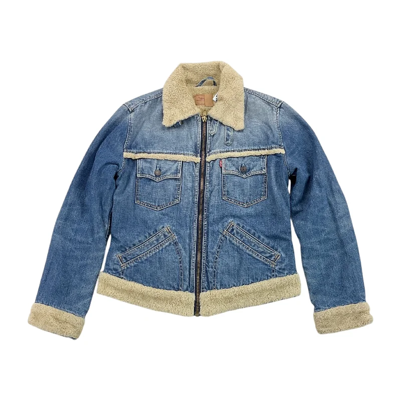 Levi's Y2K Denim Jacket - Women/L Welt Pockets Slit Pockets Flap Pockets