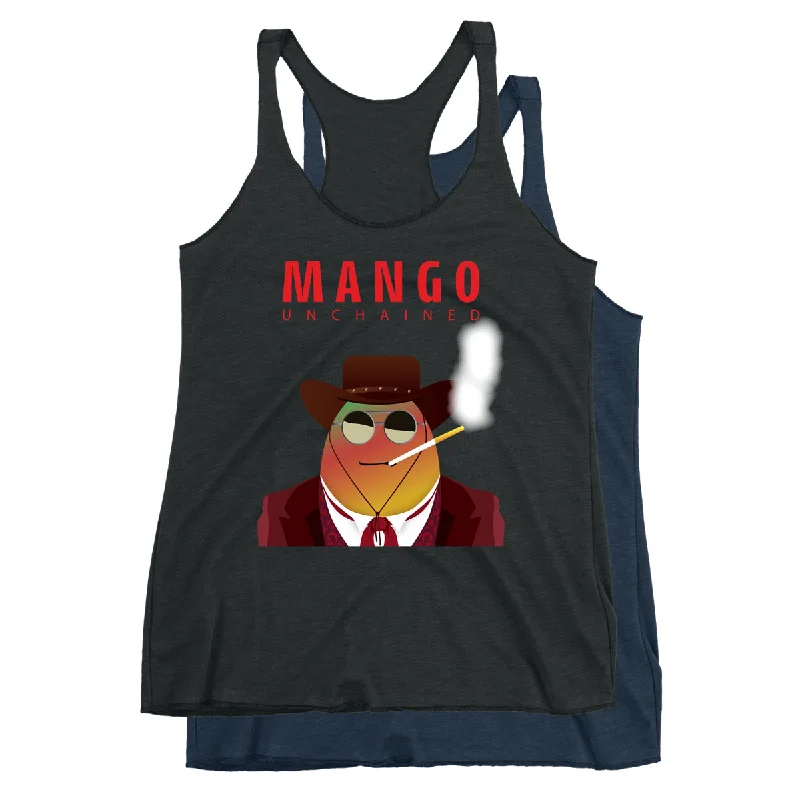 Movie The Food™ "Mango Unchained" Women's Racerback Tank Top v-neck tank top