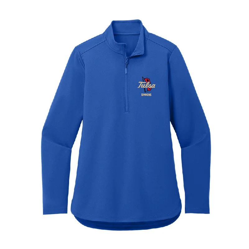 Tulsa - NCAA Women's Soccer : Kaylyn Simmons - Women's Premium Quarter Zip Jacket Hoodie Zip-Up Jacket Button-Up Jacket