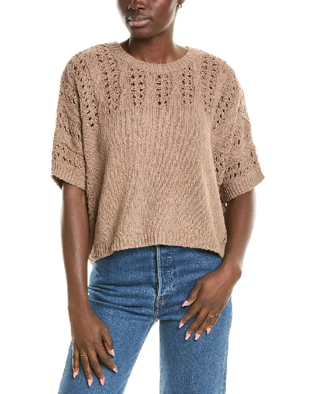 Splendid Mason Sweater Hooded Sweater Collared Sweater Shawl Collar