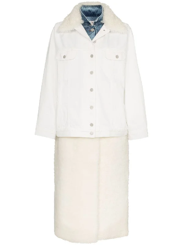 layered shearling denim jacket Anorak Shell Jacket Lightweight Jacket