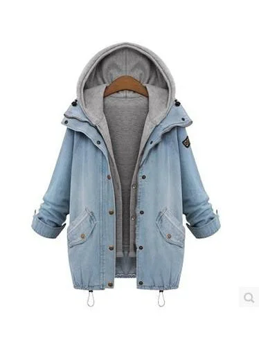 Button Up Denim Jacket And Hooded Vest Wool Fabric Cashmere Fabric Tweed Fabric