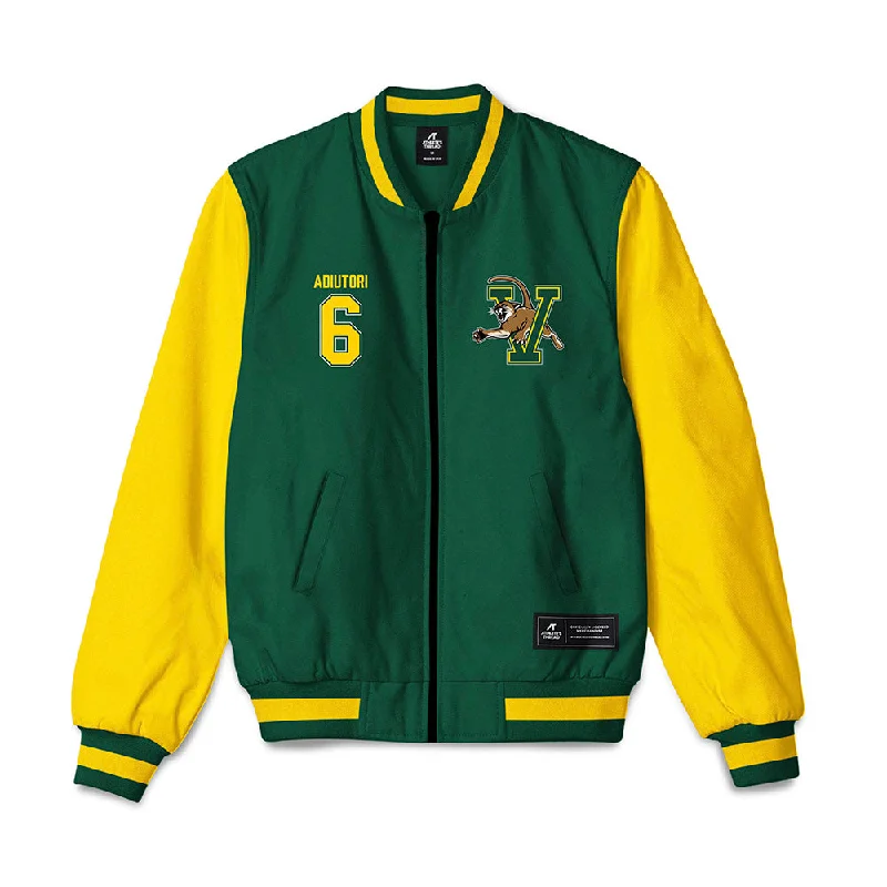 UVM - NCAA Women's Soccer : Amelia Adiutori - Bomber Jacket Faux Fur Jacket Real Fur Jacket Shearling Jacket