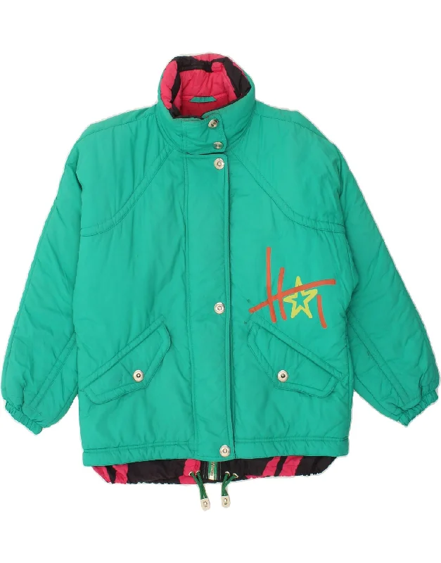 BELFE Womens Graphic Windbreaker Jacket UK 12 Medium Green Nylon V-Neck Jacket Boat Neck Jacket Square Neck Jacket BELFE Womens Graphic Windbreaker Jacket UK 12 Medium Green Nylon V-Neck Jacket Boat Neck Jacket Square Neck Jacket