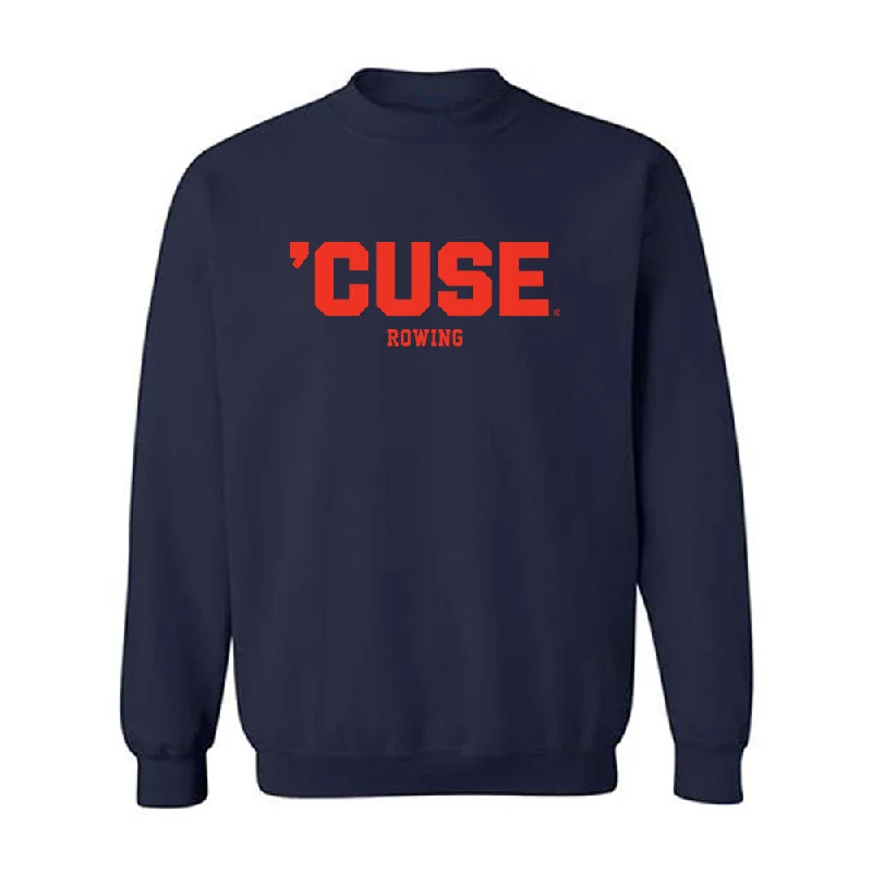 Syracuse - NCAA Women's Rowing : Hallie Rehl - Crewneck Sweatshirt Hoodie with Hem Fringe Bohemian Relaxed Syracuse - NCAA Women's Rowing : Hallie Rehl - Crewneck Sweatshirt Hoodie with Hem Fringe Bohemian Relaxed