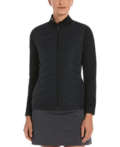 Callaway - Women's Quilted Puffer Jacket Cardigan Sweater Pullover