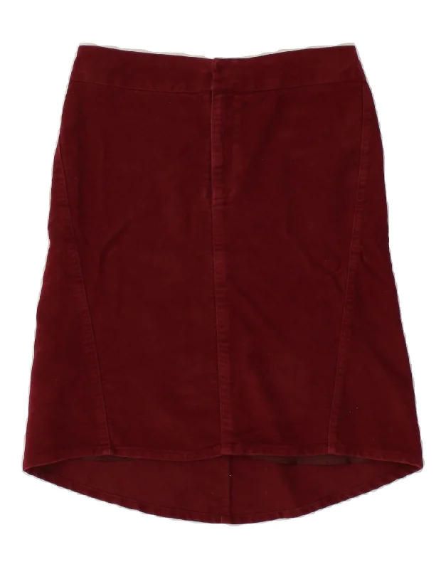 JIGSAW Womens A-Line Skirt UK 8 Small W28 Red Cotton mini skirt trendy