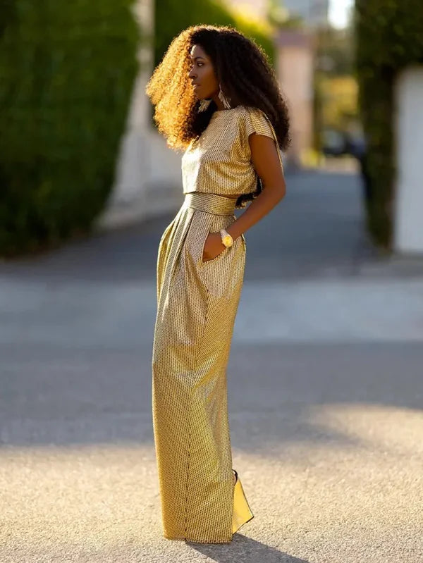 Stylish High Waisted Skirt & Top Two Pieces Set S 112915 leather skirt modern