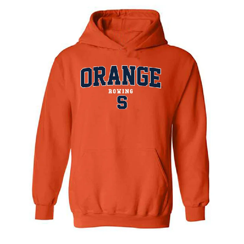 Syracuse - NCAA Women's Rowing : Hannah Fagioli - Classic Shersey Hooded Sweatshirt Hoodie with Front Slit Layering Stylish Syracuse - NCAA Women's Rowing : Hannah Fagioli - Classic Shersey Hooded Sweatshirt Hoodie with Front Slit Layering Stylish