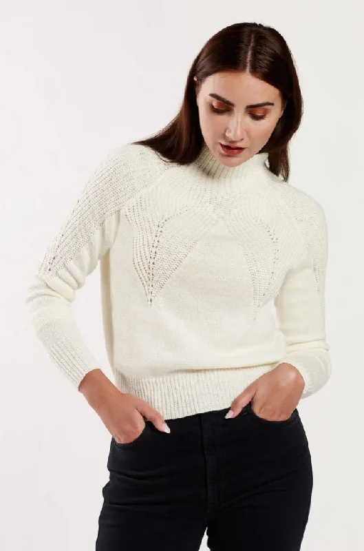 Winter White Sweater Fitted Loose Oversized