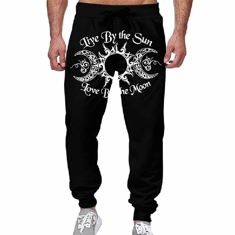 Live By The Sun Triple Goddess Casual Elastic Drawstring Pants Slim-Fit Khaki Pants