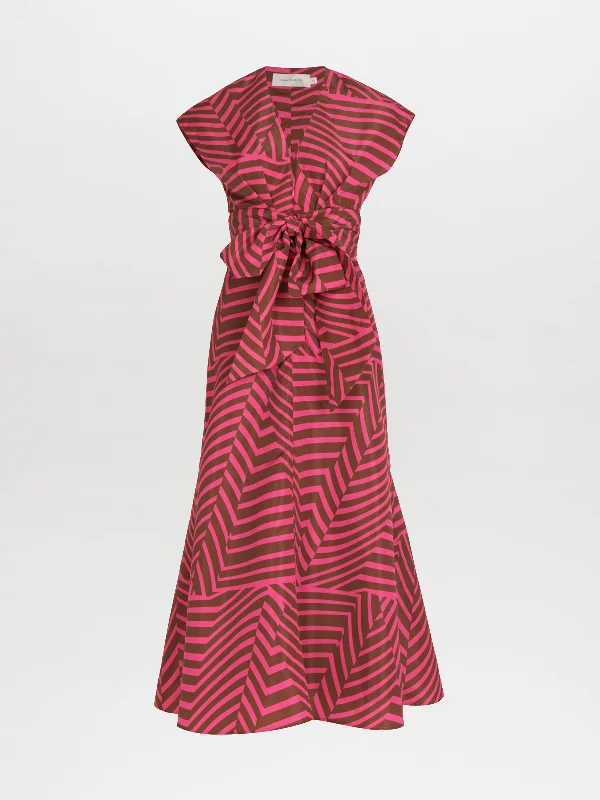 Toledo Dress Fuchsia Cacao Tunics Business professional