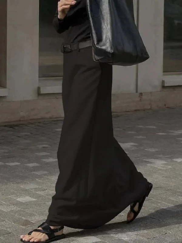 Stylish H-Line Solid Color Skirts Bottoms  113013 cashmere skirt rich