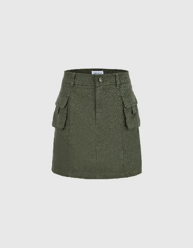 Mini A-Line Skirt cashmere skirt plush