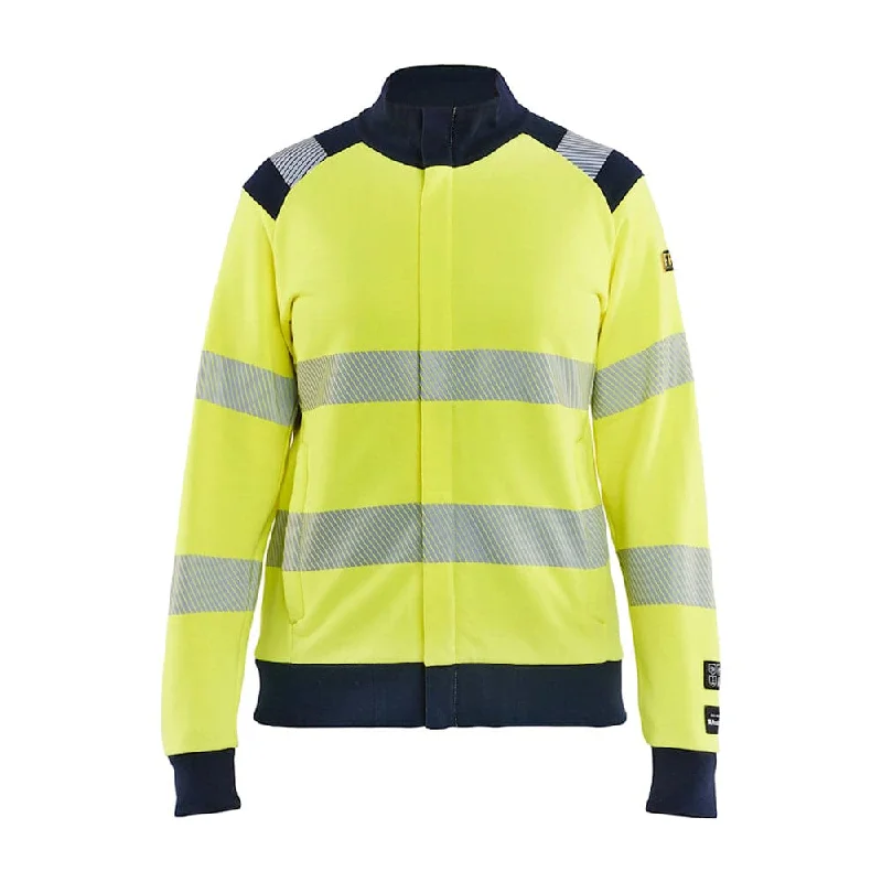 Blaklader 3471 Women's Multinorm Hi-Vis Sweatshirt Zip Hoodie with Pastel Soft Subtle Blaklader 3471 Women's Multinorm Hi-Vis Sweatshirt Zip Hoodie with Pastel Soft Subtle