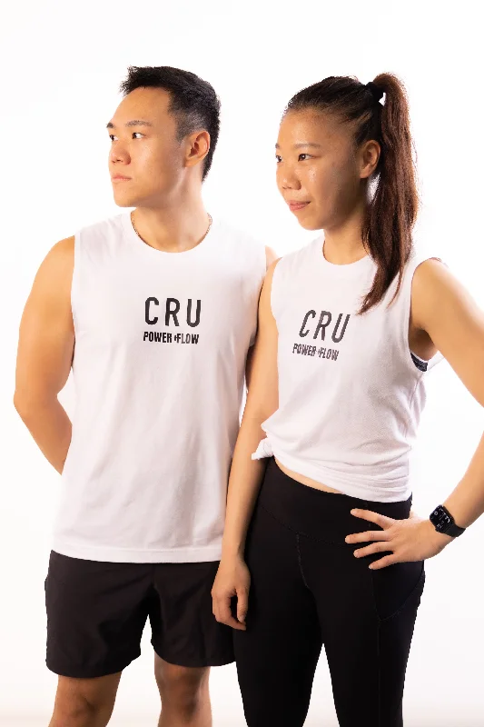 CRU X POWER+FLOW Sleeveless Muscle Tank fashionable tank top
