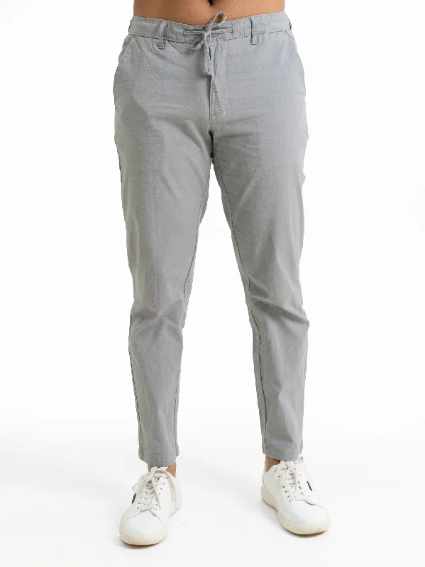 DEEDAT TUSCAN HUES Slim Fit Casual Pant - Grey Comfortable Cargo Pants