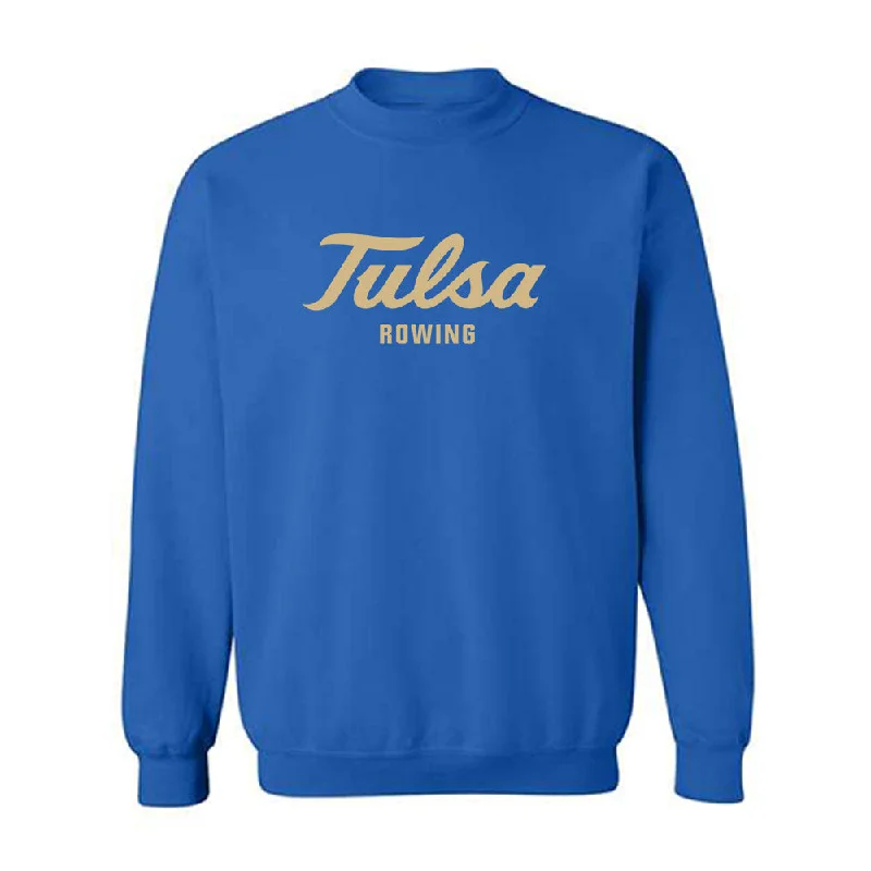 Tulsa - NCAA Women's Rowing : Sarah Menefee - Classic Shersey Crewneck Sweatshirt Hoodie with Hem Applique Textured Unique Tulsa - NCAA Women's Rowing : Sarah Menefee - Classic Shersey Crewneck Sweatshirt Hoodie with Hem Applique Textured Unique