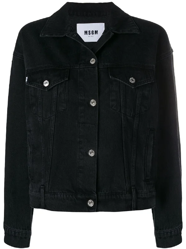 micrologo denim jacket Jacket Blazer Coat