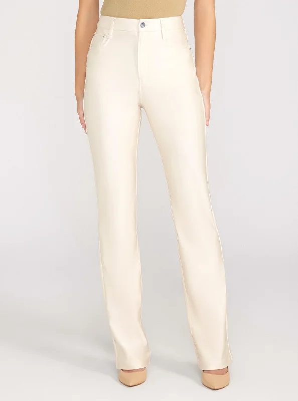 Stone High-Rise 80s Straight Pants Soft Stretch Pants