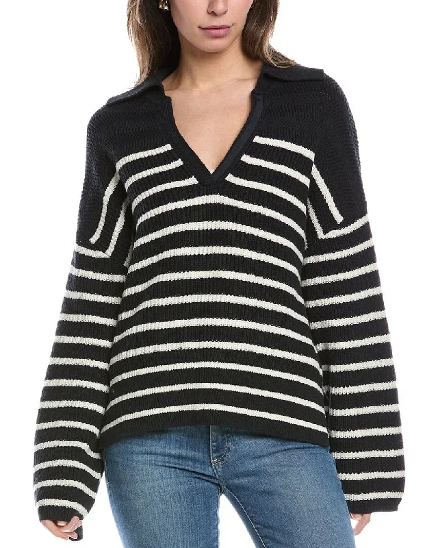 rag & bone Jen Stripe Sweater Chenille Fabric Brocade Fabric Lace Fabric