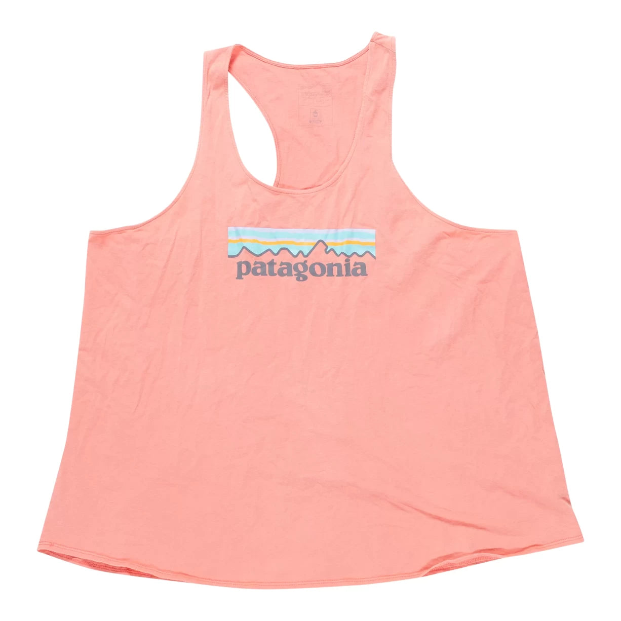 Patagonia Pastel P-6 Logo Organic High-Neck Tank Top - Women's beige tank top