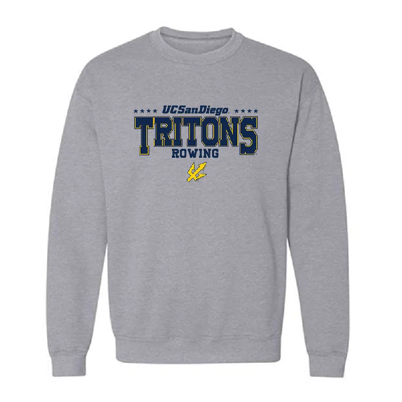 UCSD - NCAA Women's Rowing : Sae Ackerstein - Classic Fashion Shersey Crewneck Sweatshirt Hoodie with Snap Buttons Easy Quick UCSD - NCAA Women's Rowing : Sae Ackerstein - Classic Fashion Shersey Crewneck Sweatshirt Hoodie with Snap Buttons Easy Quick