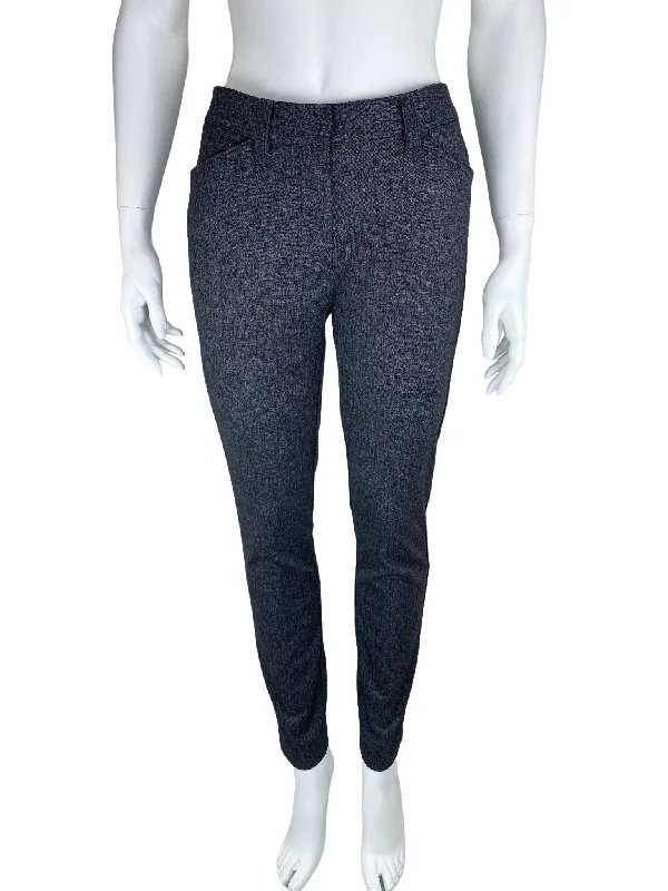 Calvin Klein, Women's Slim Pant, Charcoal Heather, Size 6 Soft Cotton Pants