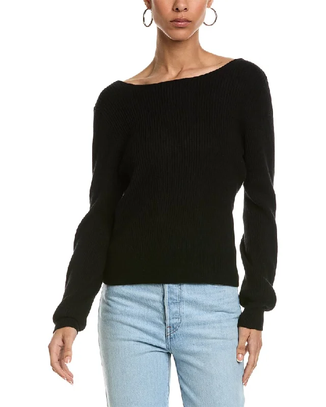 Brodie Cashmere Dulce Diamond Wrap Cashmere Sweater Graphic Sweater Embroidered Appliqued Brodie Cashmere Dulce Diamond Wrap Cashmere Sweater Graphic Sweater Embroidered Appliqued