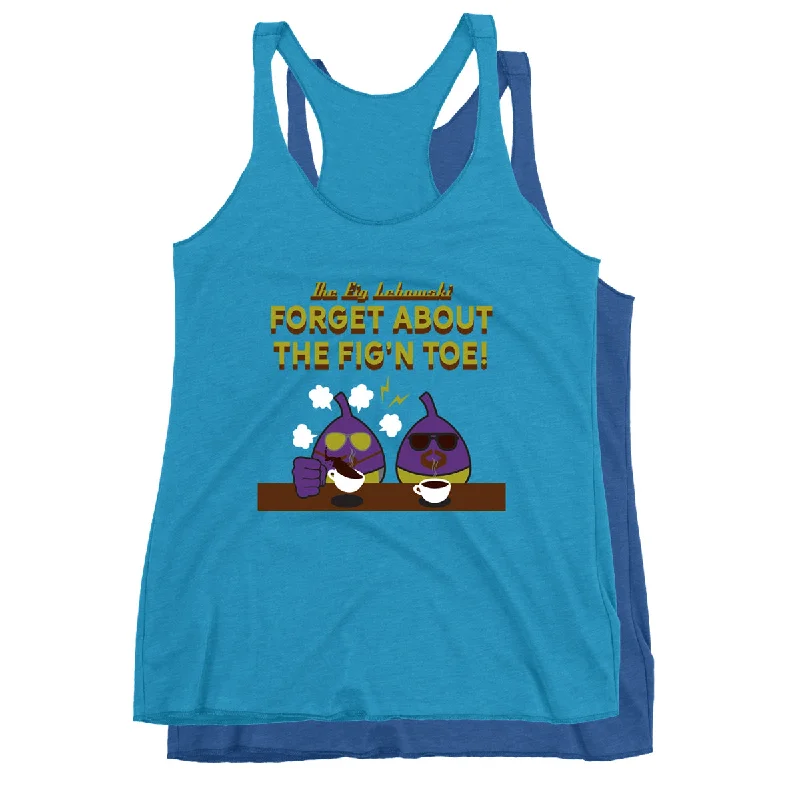 Movie The Food™ "The Fig Lebowski" Women's Racerback Tank Top cropped tank top