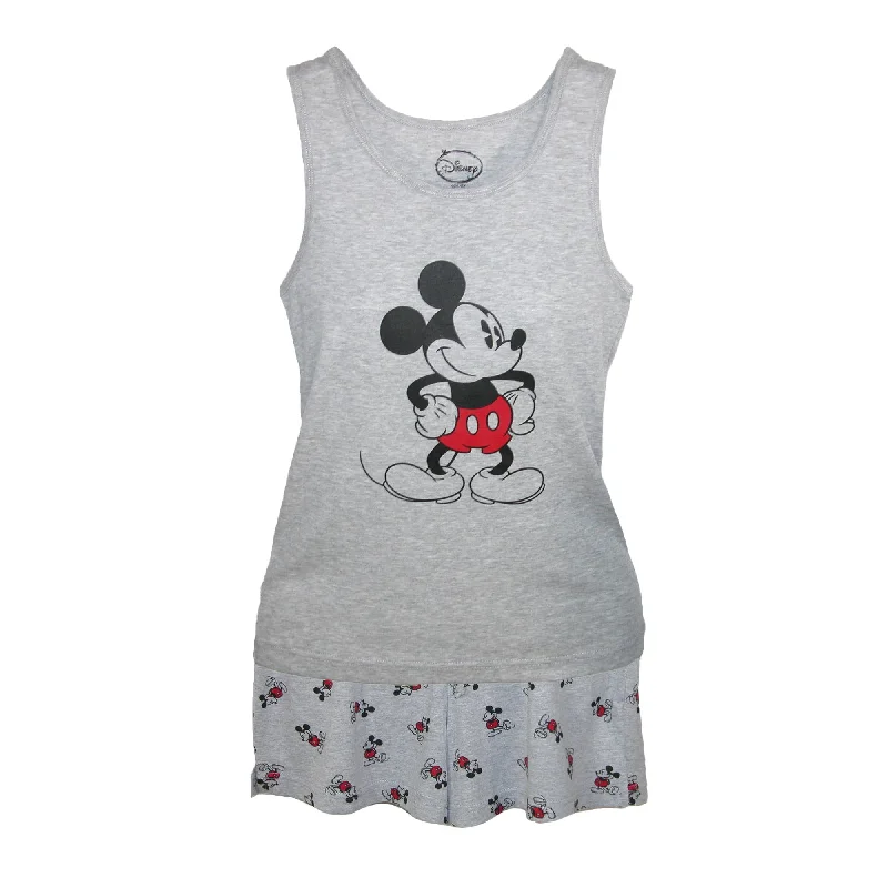 Mickey Mouse Tank and Shorts Pajama Set white tank top