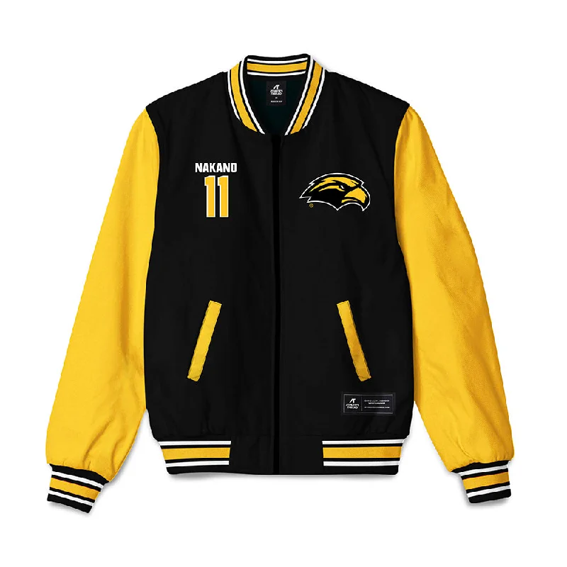 Southern Miss - NCAA Women's Soccer : Adaira Nakano - Bomber Jacket Mesh Jacket Canvas Jacket Denim Jacket