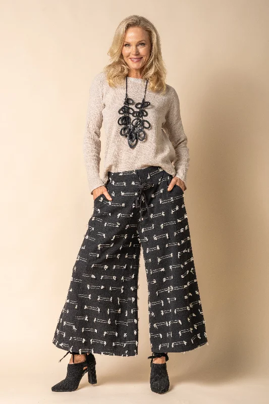 Aloka Pants in Onyx Trendy Velvet Pants